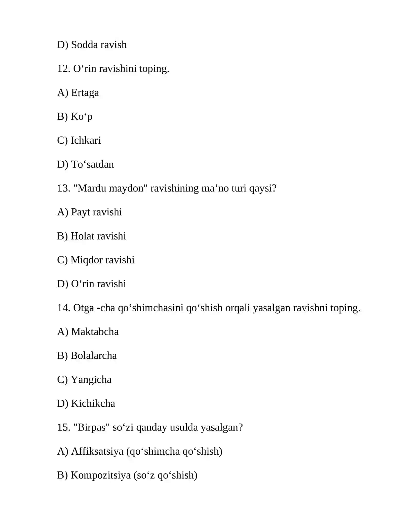 Ravishlarning yasalishi, tuzilishi 4