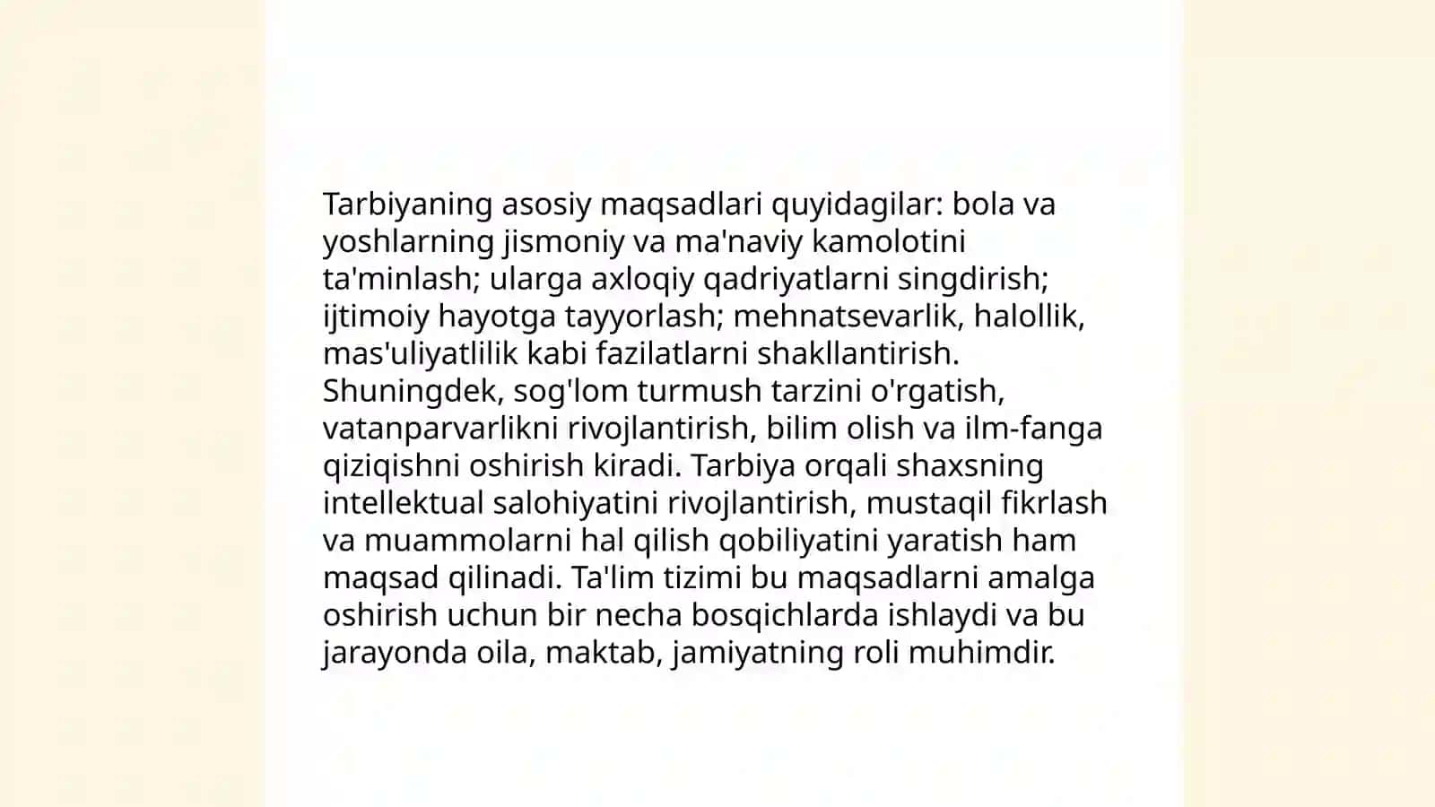 Tarbiyaning maqsad va vazifalari 4