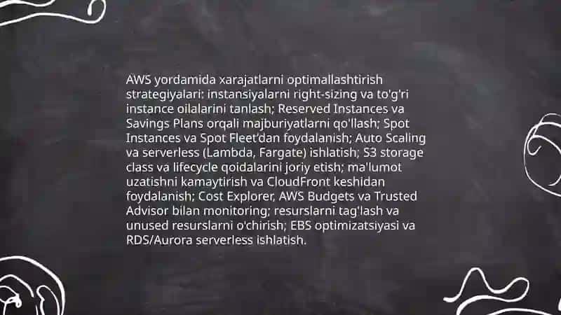Amazon bulutida biznes imkoniyatlar 4