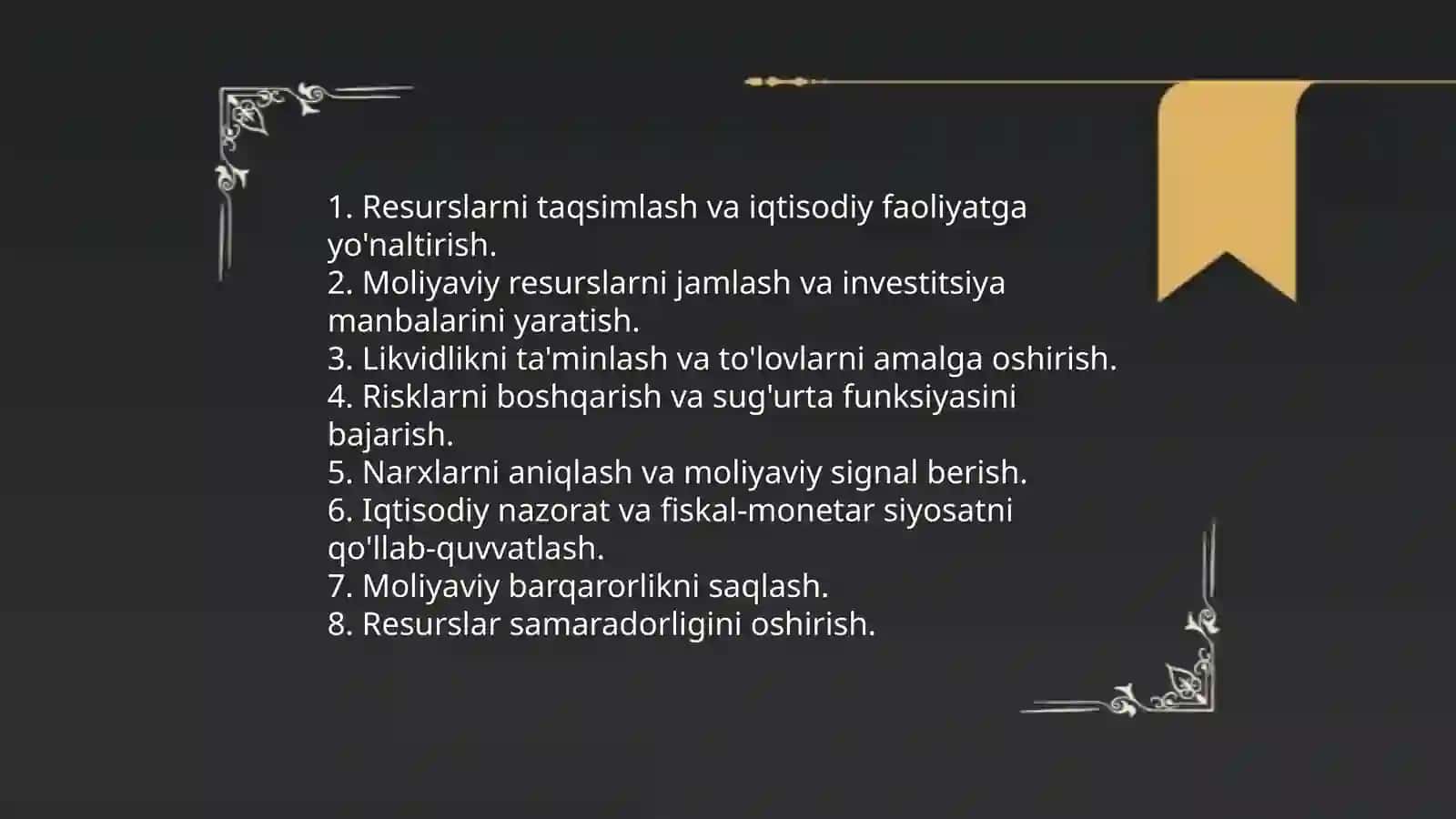 Moliyaviy tizim va uning funksiyalari 4