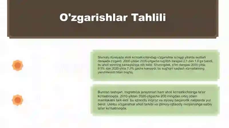 Shimoliy Koreya Demografik Tahlili 4