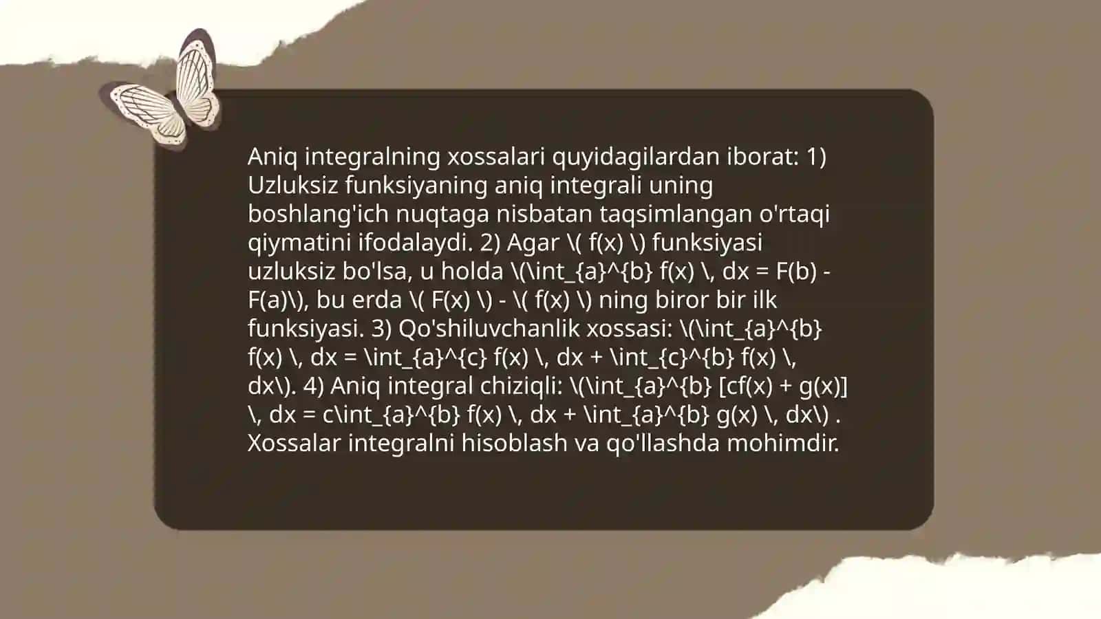 Aniq integrallar 4