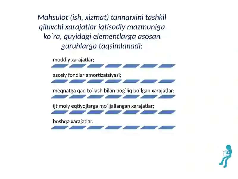 KORXONADA XARAJATLARNI REJALASHTIRISH 4