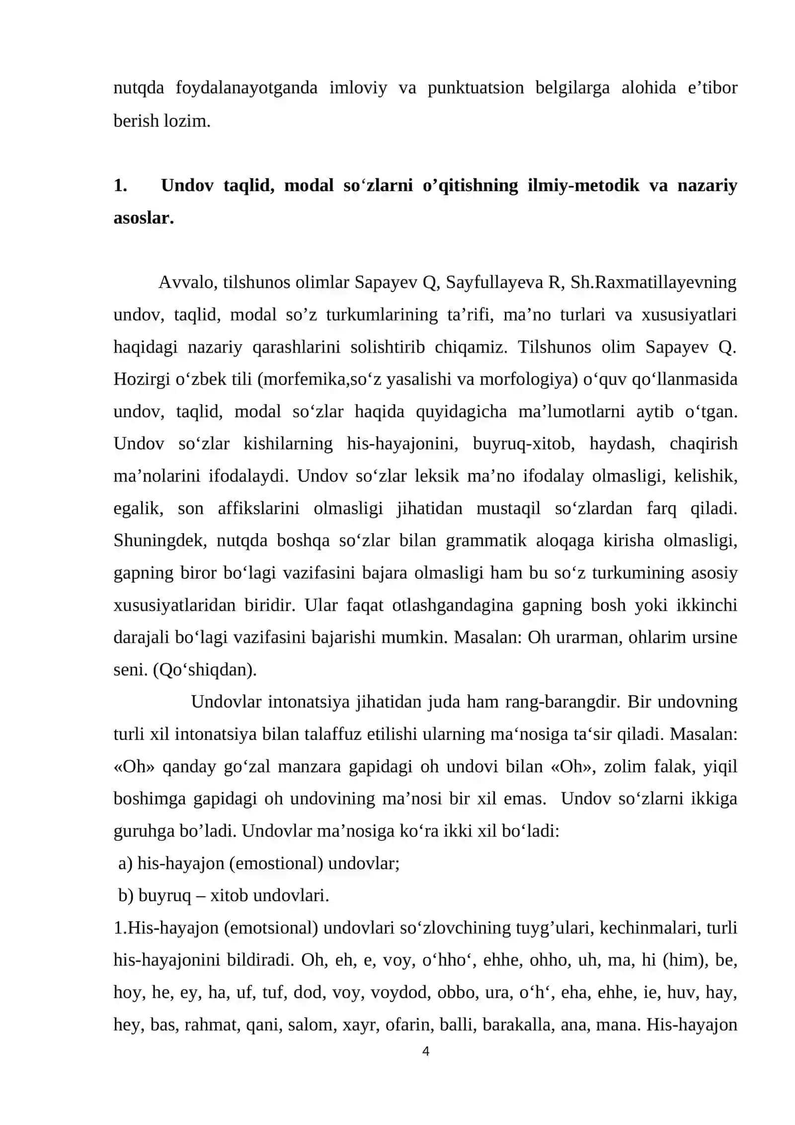 Undov, taqlid so’zlarning lingvopoetik xususiyatlari 4