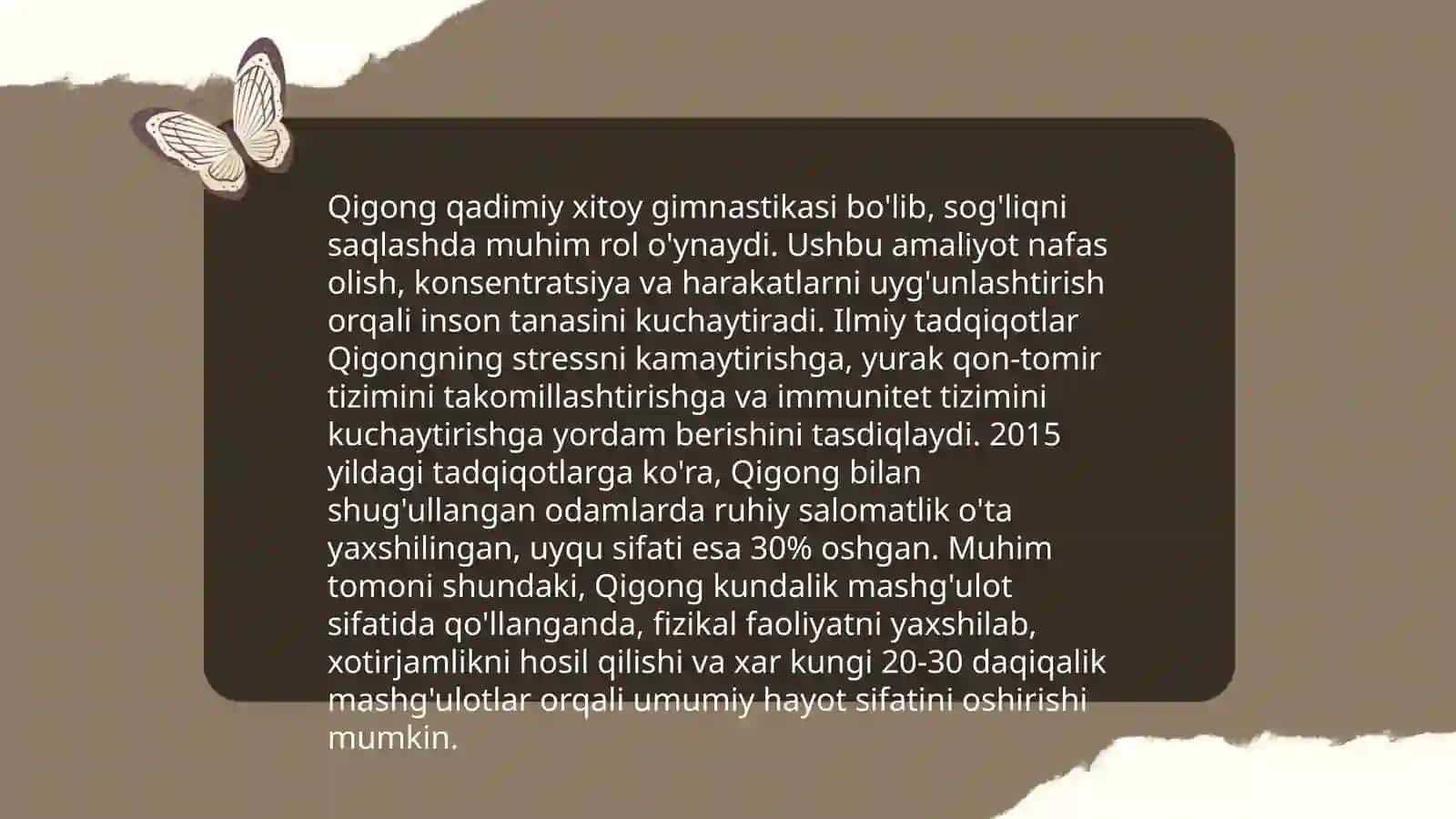 Qigong va zamonaviy davolanish va gimnastika usullar bilan davolash 4