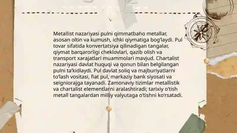 Pulning kelib chiqishi va evalutsiyasi 4
