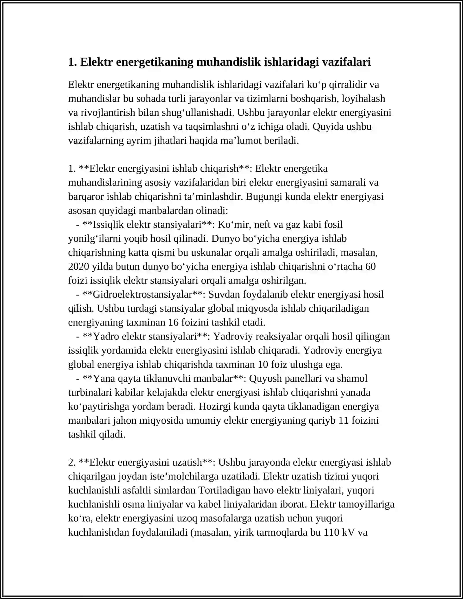 MUHANDISLIK ISHIDA ELEKTR ENERGETIKANING OʻRNI VA AHAMIYATI 4