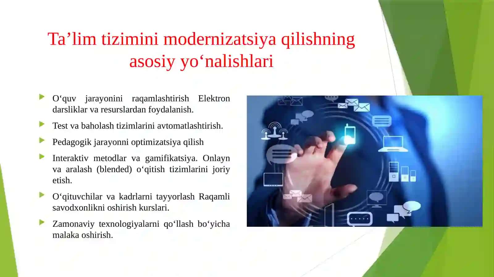 Raqamli texnologiyalar asosida ta’lim tizimini modernizatsiya qilish 4