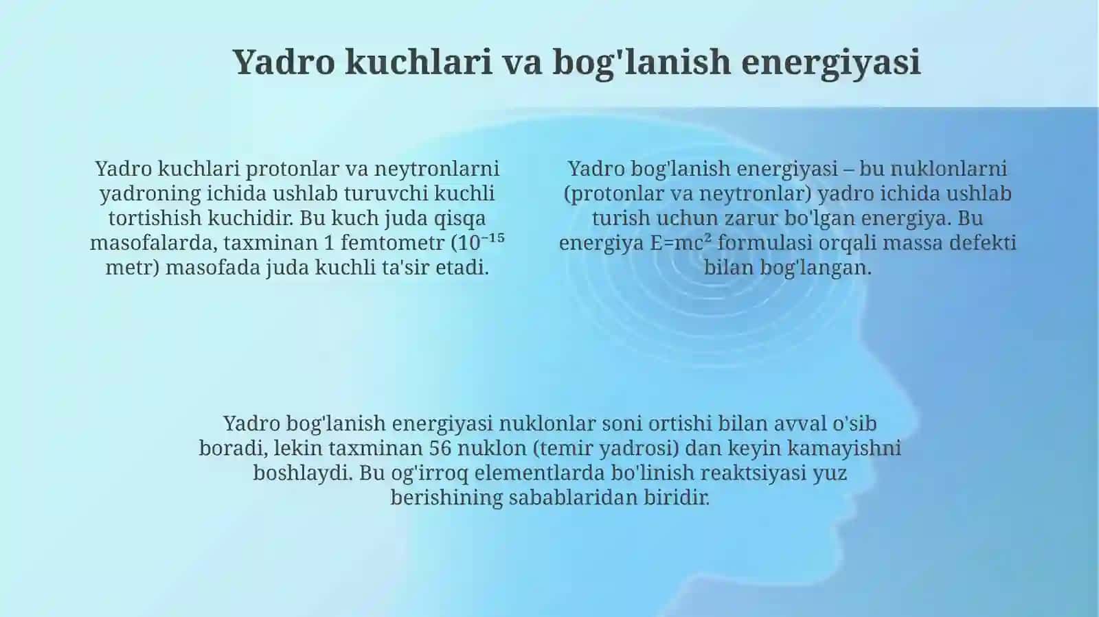 Atom yadrosining tuzilishi va hossalari 4