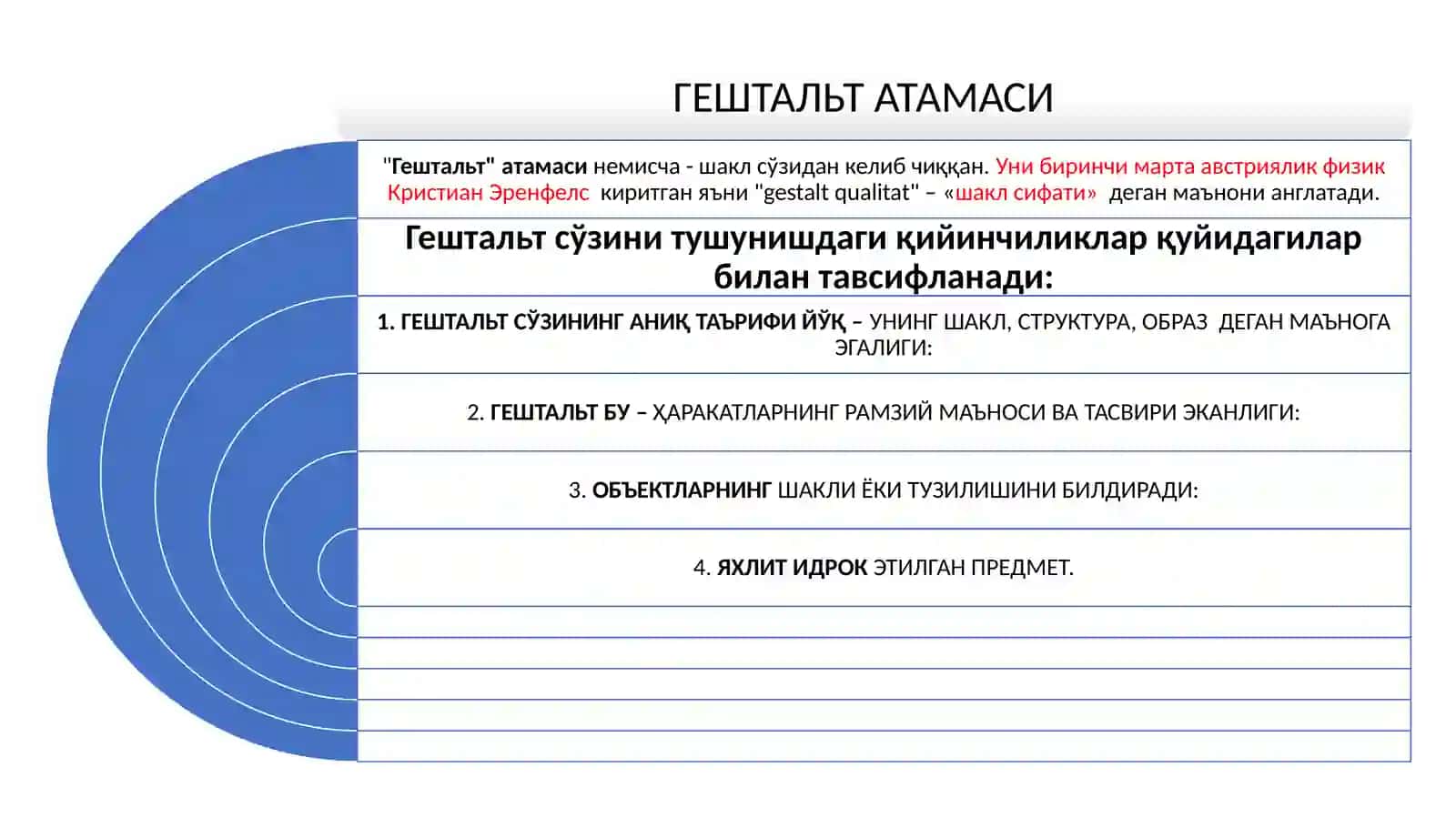 ГЕШТАЛЬТ ПСИХОЛОГИЯНИНГ ВУЖУДГА КЕЛИШ ТАРИХИ 4