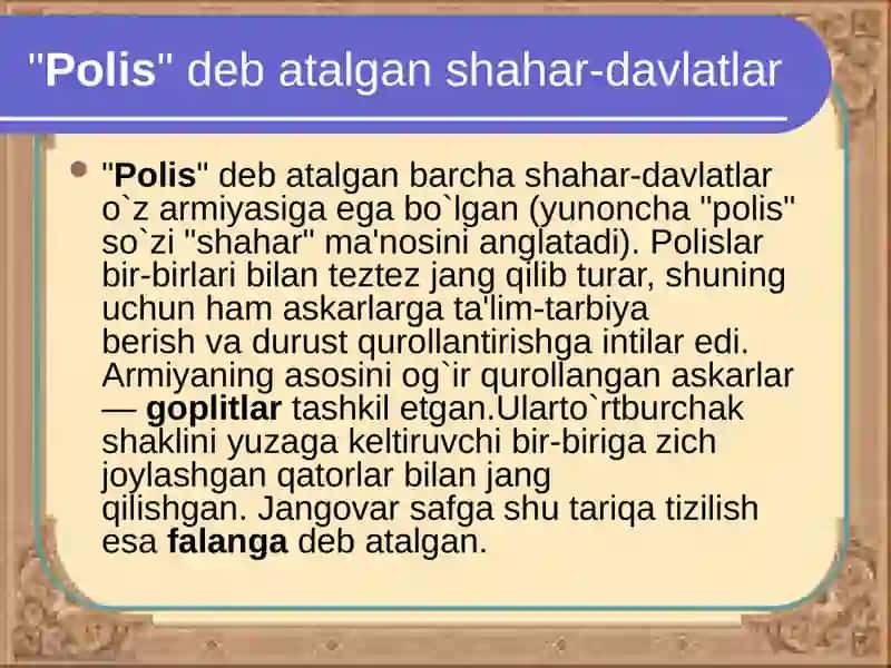 Qadimgi yunoniston tarixiga oid manbalarni taxlil qilish 4