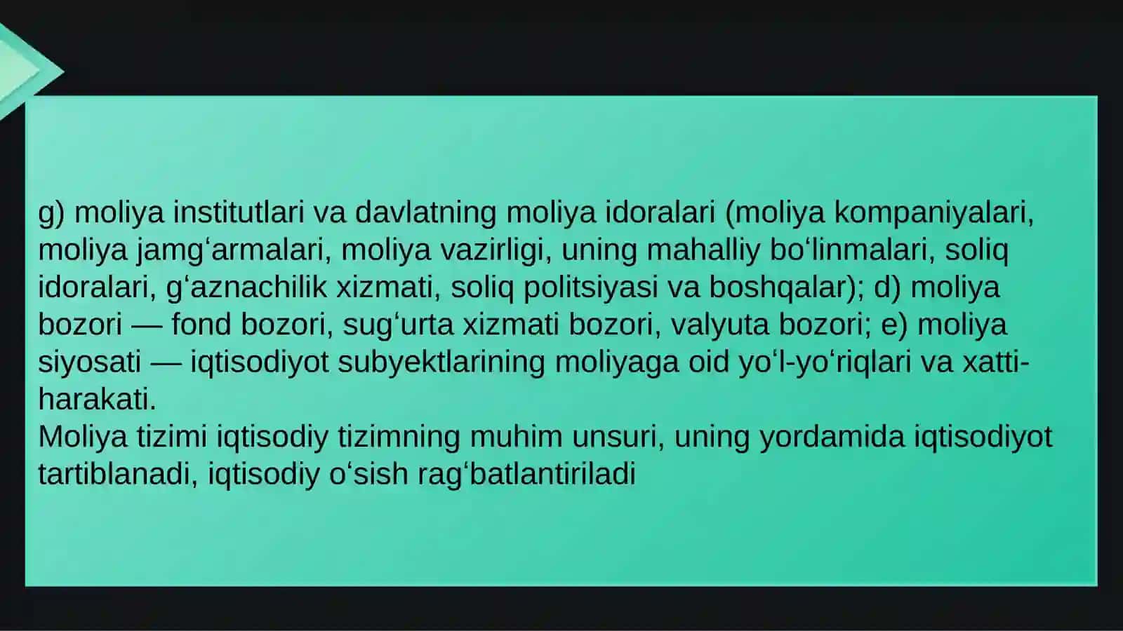 MOLIYA BOZORI VA FOIZ STAVKALARI 4