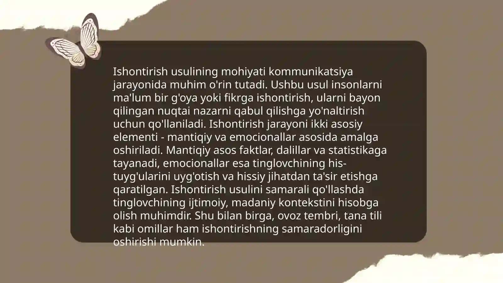 Ijtimoiy pedagogikada ishontirish metodi 4