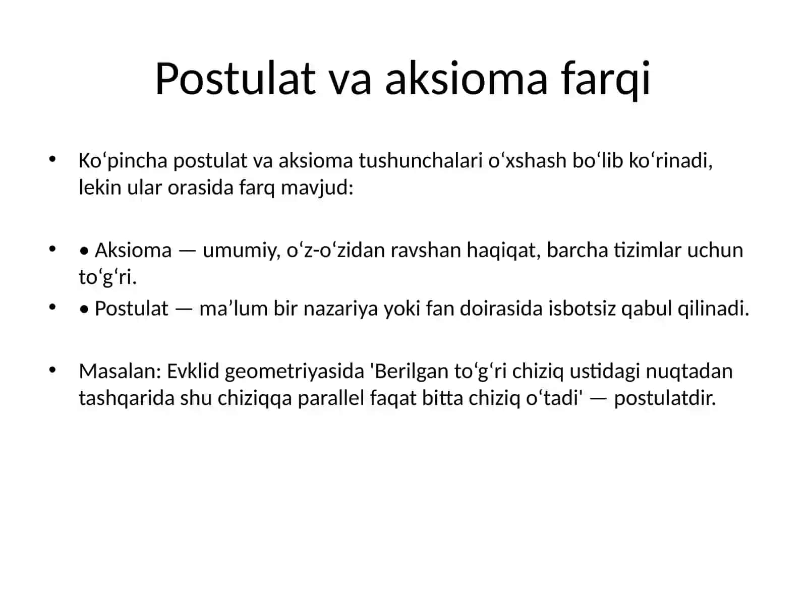 Postulat 4
