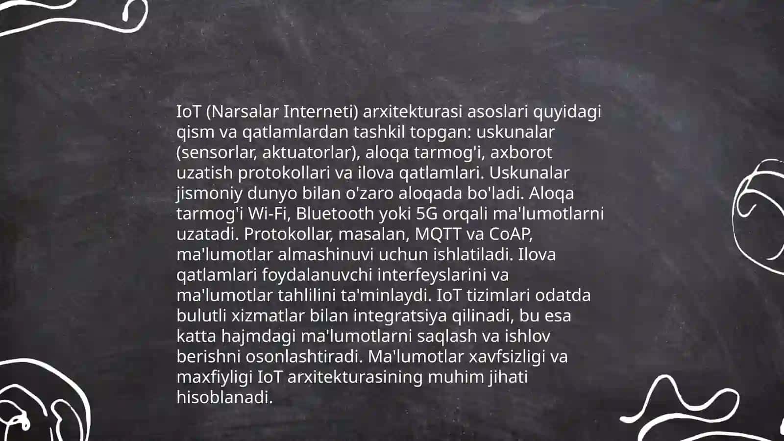 IoT (Internet of Things) qurilmalari va ularning arxitekturasi 4