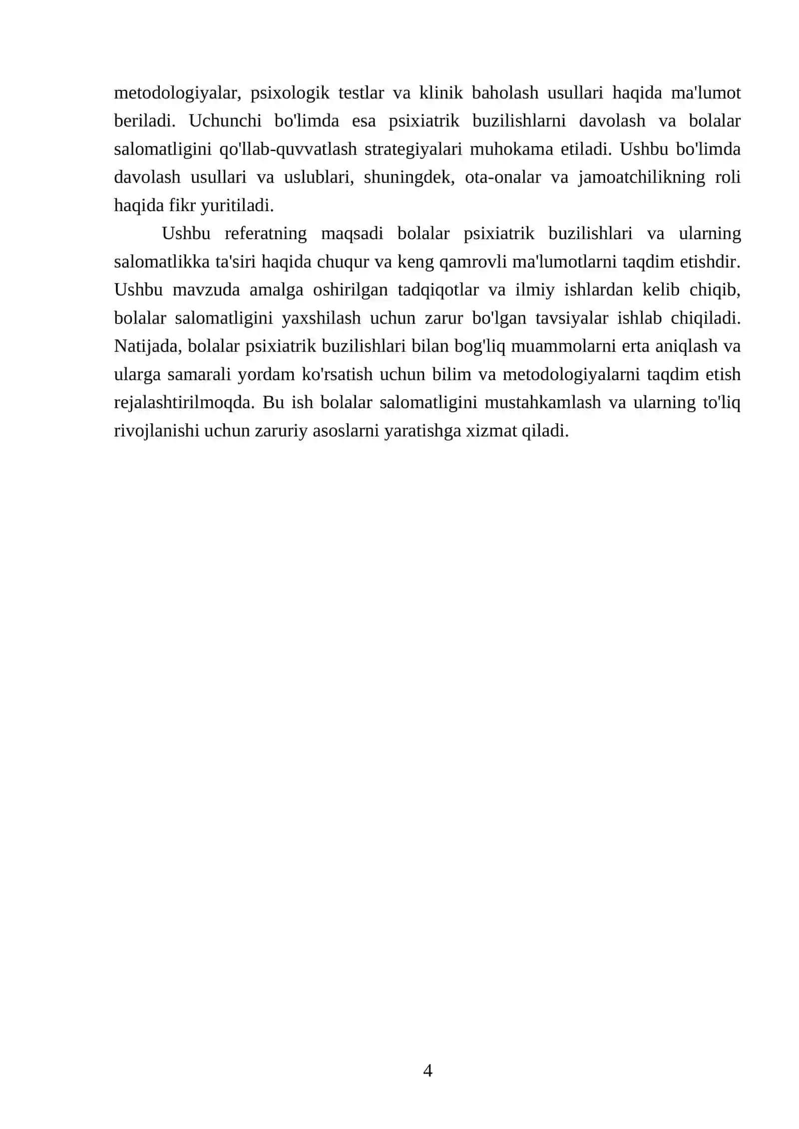 Psixiatrik buzilishlar va bolalar salomatligi 4