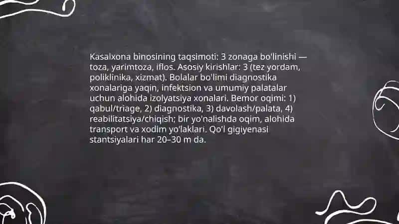 Bolalar kasalxonasining tuzilishi 4