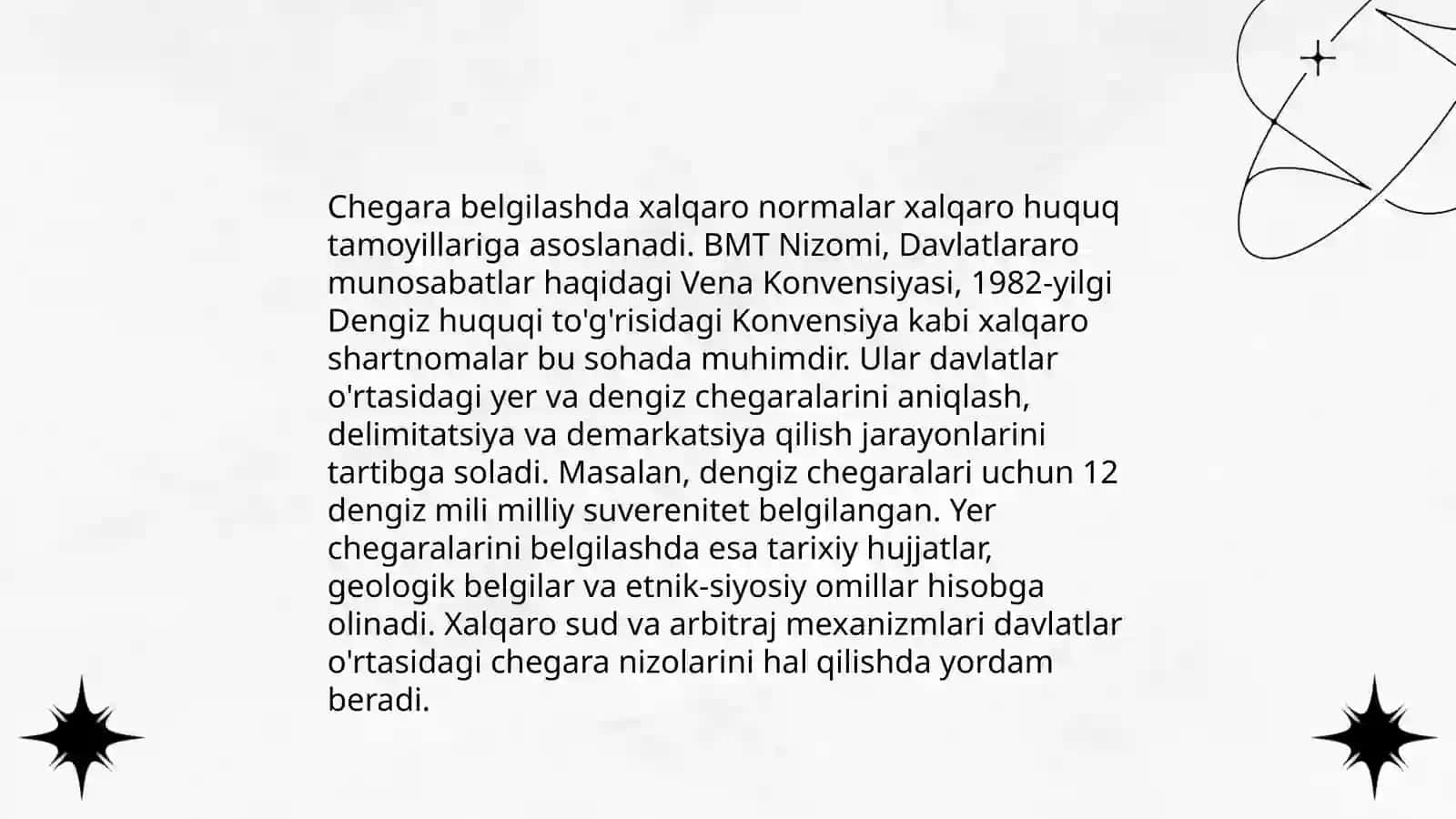 Yer chegaralarining joylashishini kelishish tartibi 4