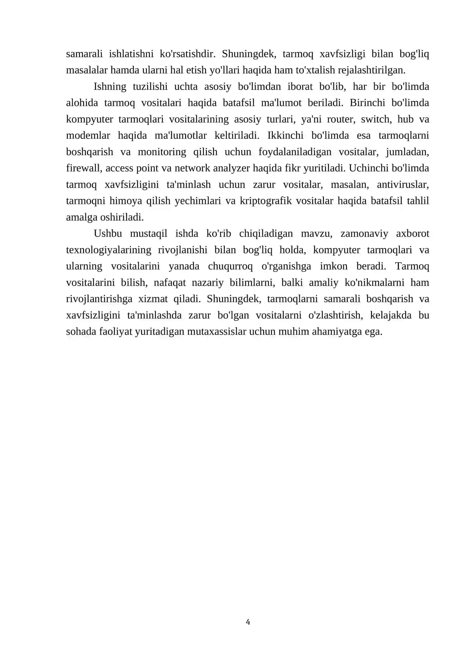 Kompyuter tarmoqlari vositalari va ularning turlari 4