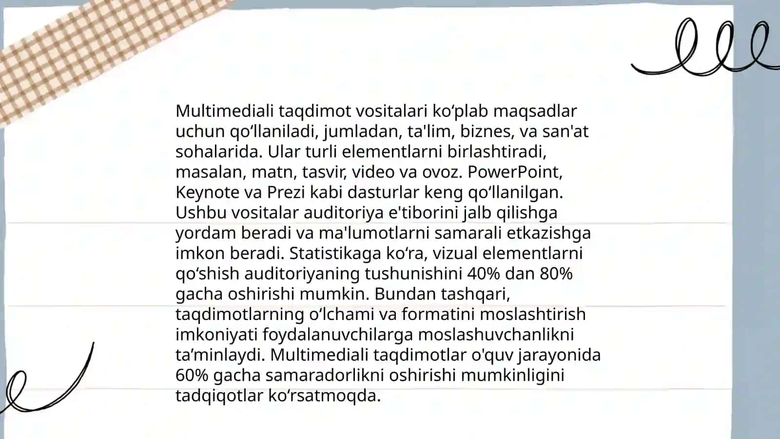 Taqdimot texnologiyasi 4