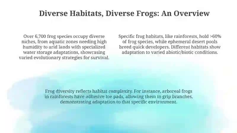 Frog Habitats: An Overview 4