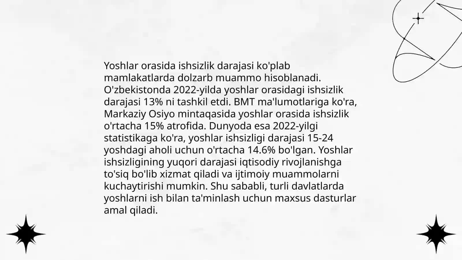 O'ZBEKISTONDA ISHSIZLIK 4