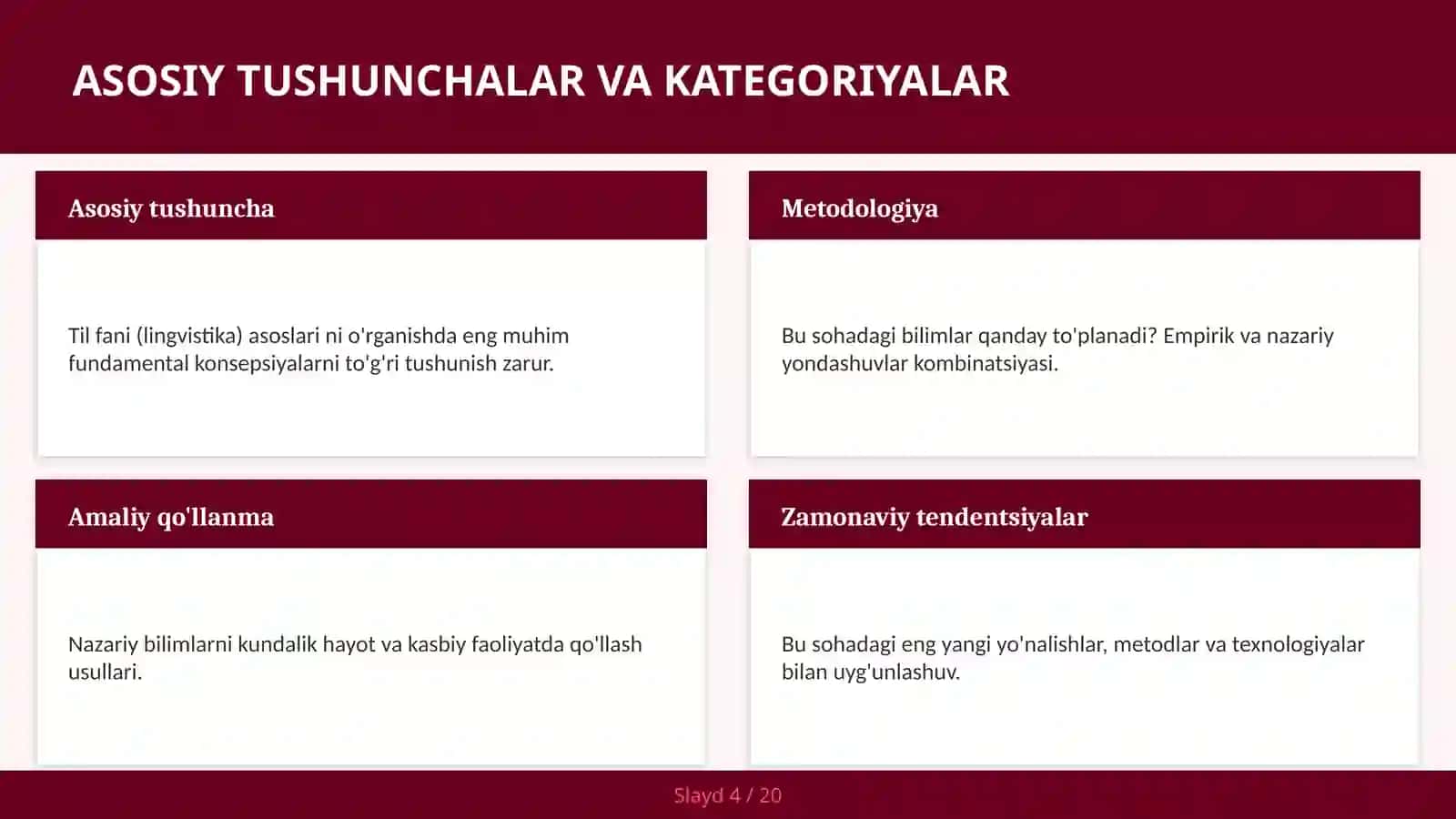 Til fani (lingvistika) asoslari 4
