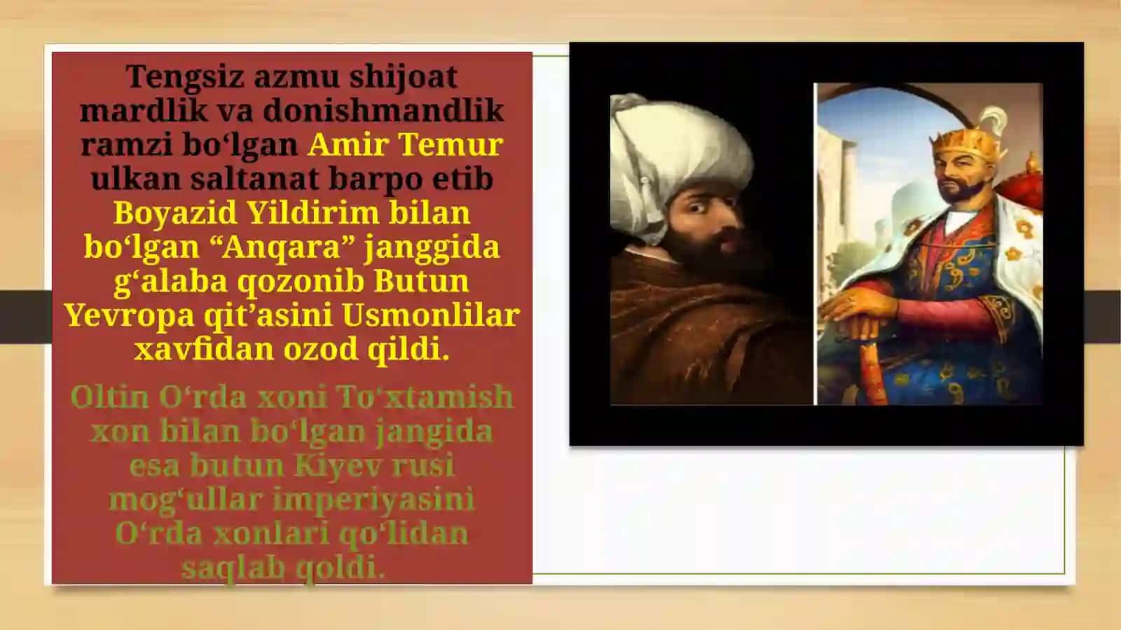 Amir Temur faoliyatining Jahonhamjamiyatitomonidan e’tirof etilishi 4