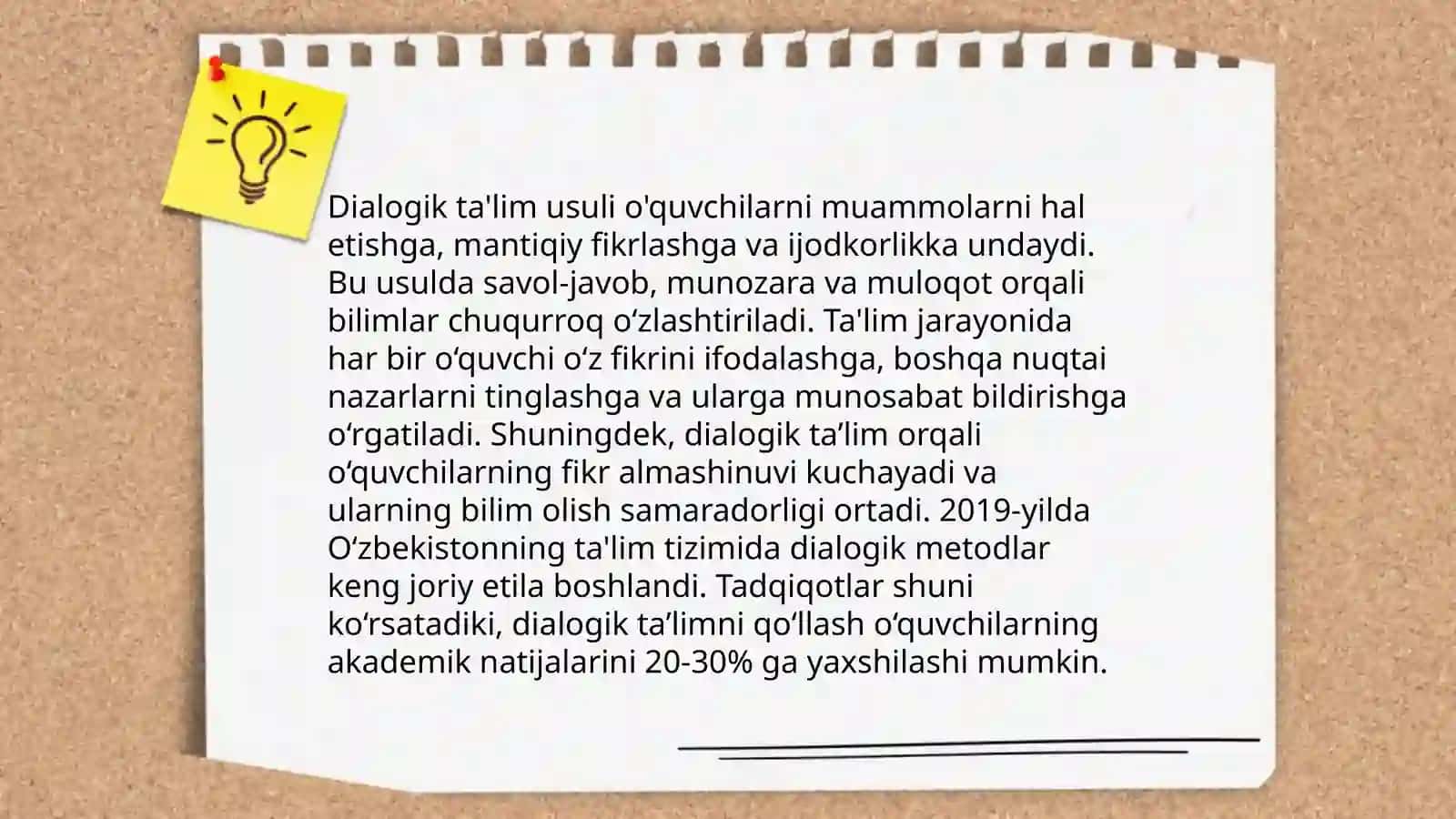 Interfaol metodlarning qo‘llanilishi 4