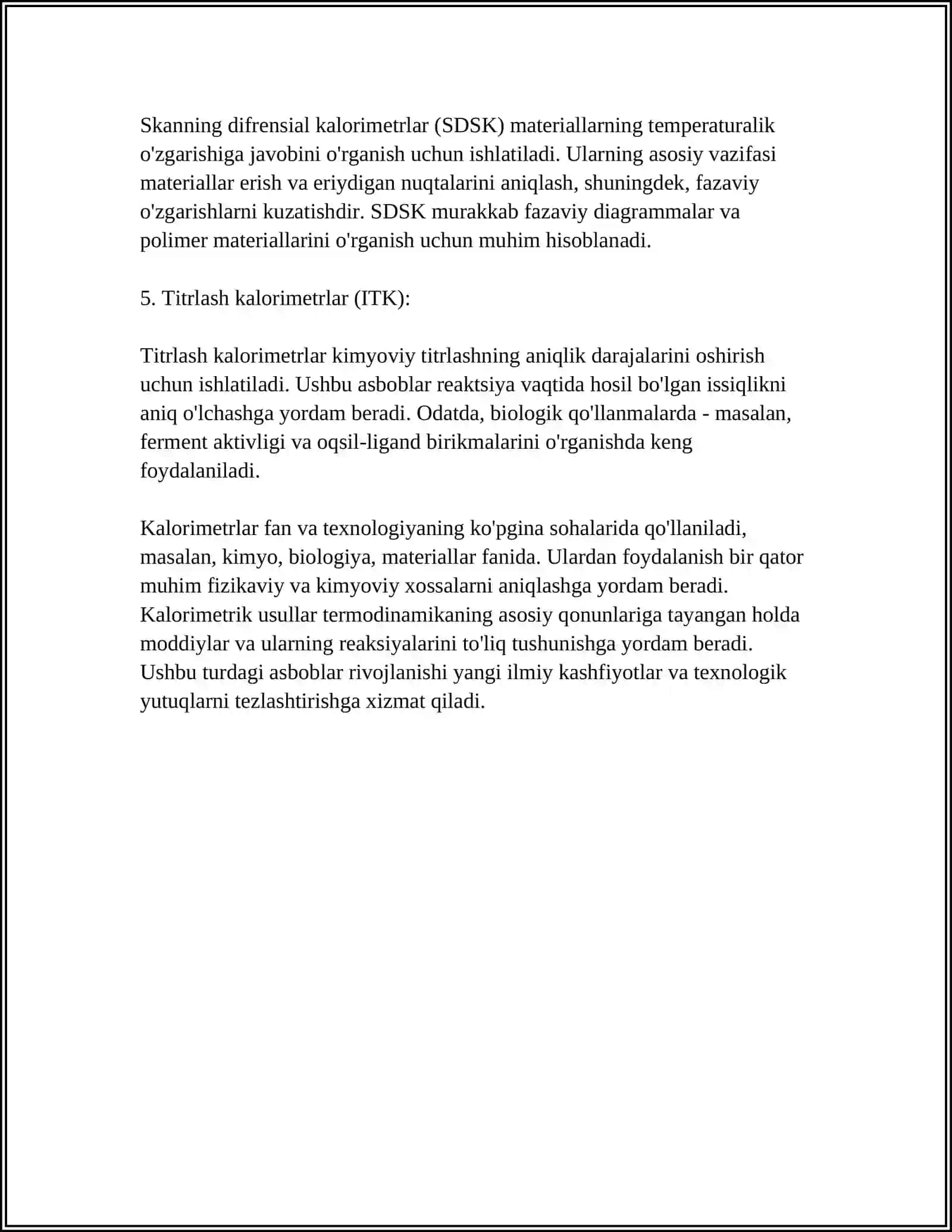 KALORIMETR TURLARI VA ISHLATILISHI 4