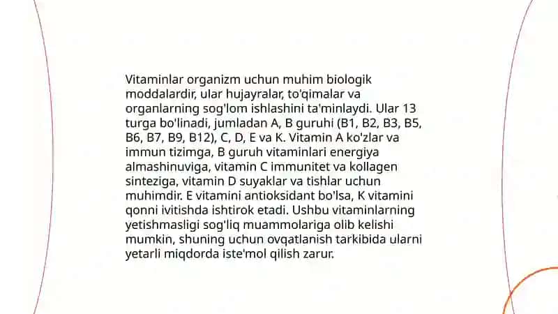 Vitaminlar va ularning xususiyati 4