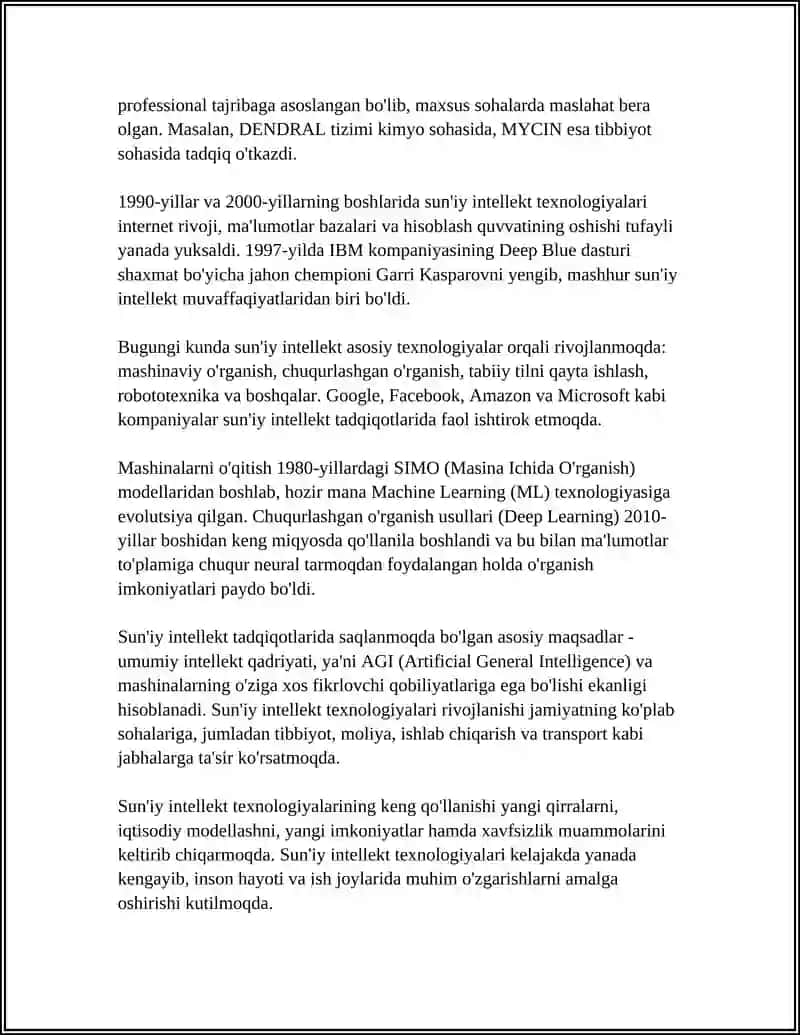 SUNIY INTELEKT VA TEXNIK TIZMLAR 4