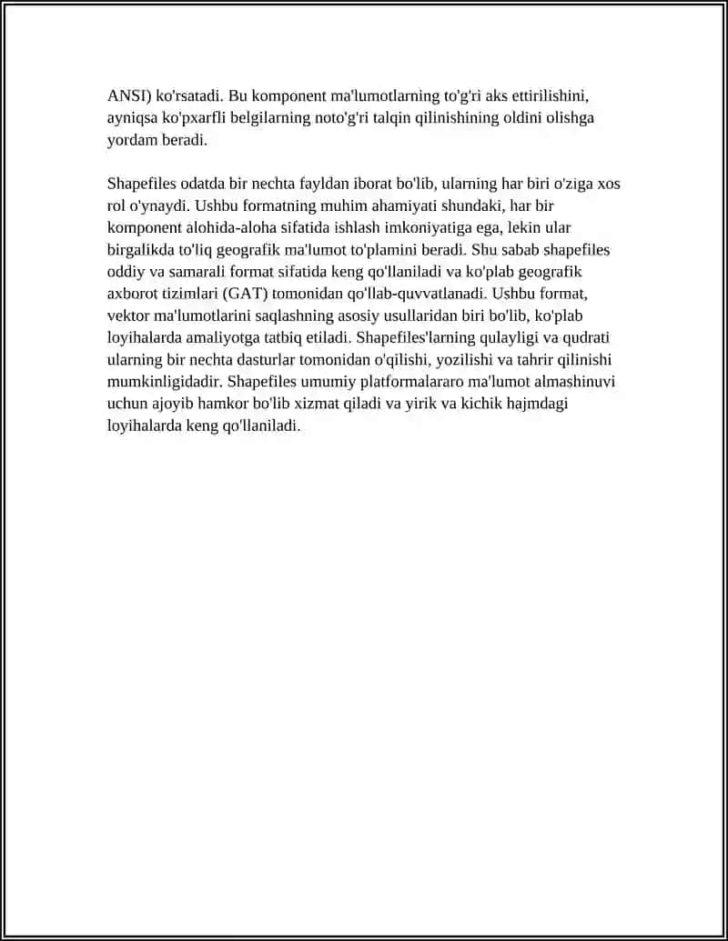 VEKTOR FORMATIDAGI GEOMA'LUMOTLAR MANBALARINI TAHLIL QILISH 4