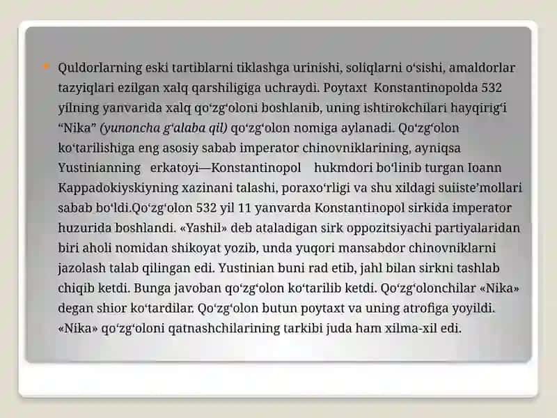 VIZANTIYADA FUQAROLAR URUSHI. ZELOTLAR HARAKATI 4