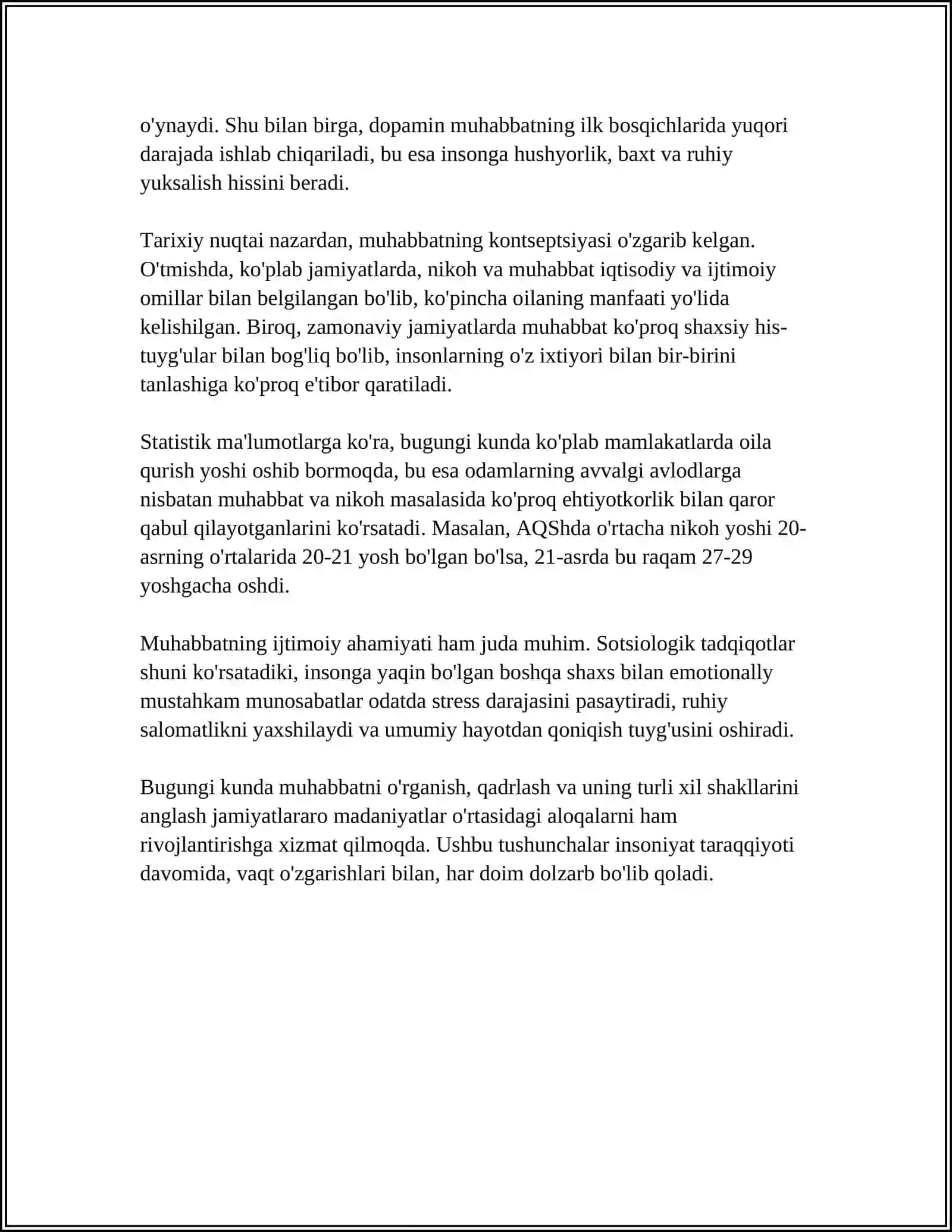 "MUHABBAT ÖZI NIMA" 4