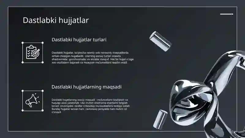 Hujjatlarning paydo bòlishi va tarixi 4