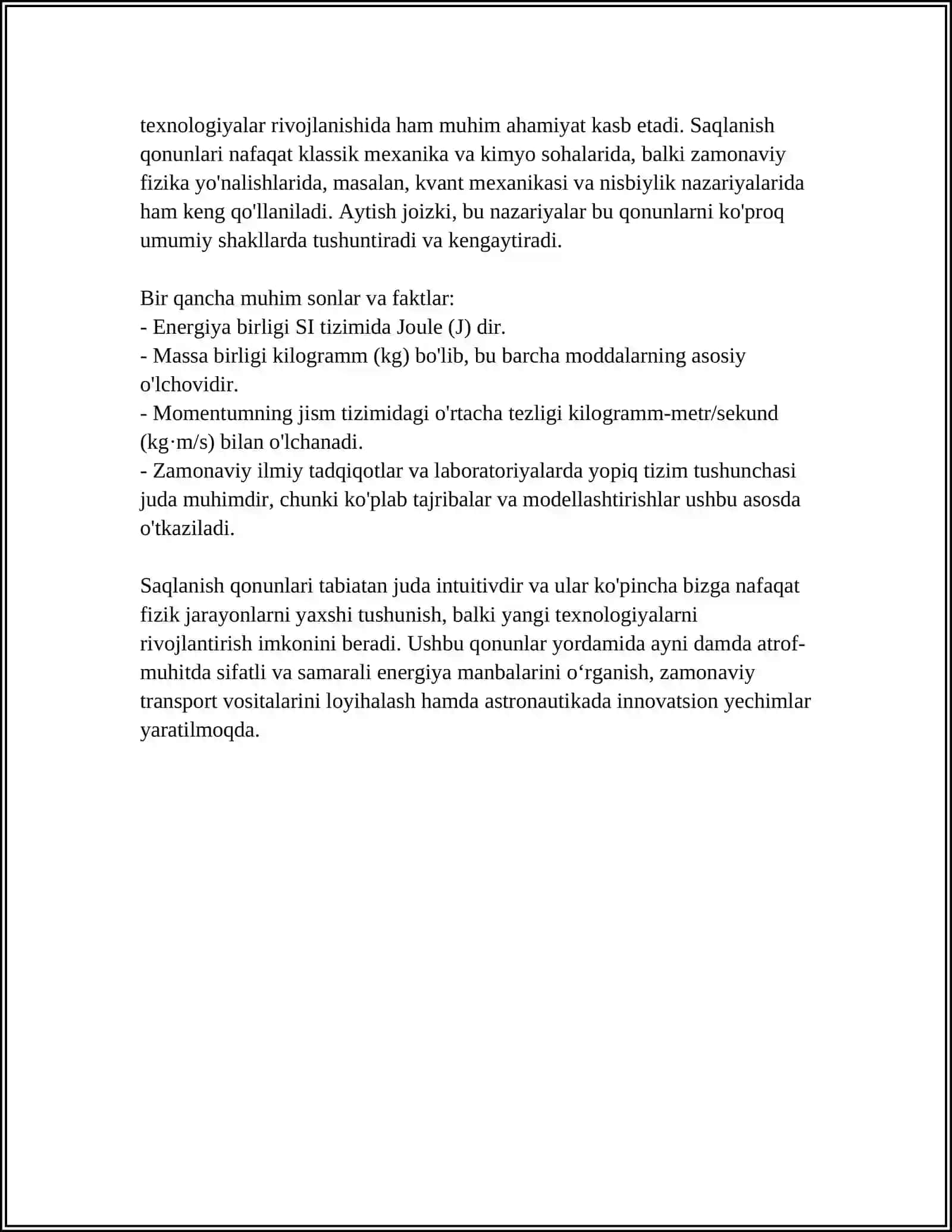 SAQLANISH QONUNLARINING MODELLASHTIRISHDAGI ROLINI TUSHUNTIRISH 4