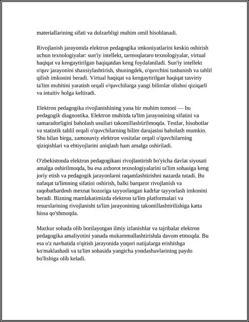 Elektron pedagogika va pedagogik diagnostika 4