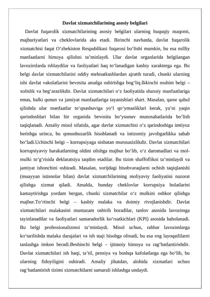 Davlat xizmatchilari tushunchasi 4