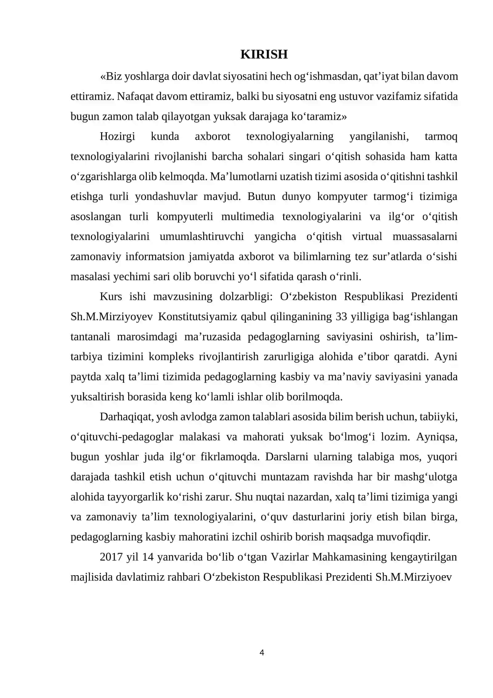 Dasturlash tillari va uni o'qitish metodikasi 4