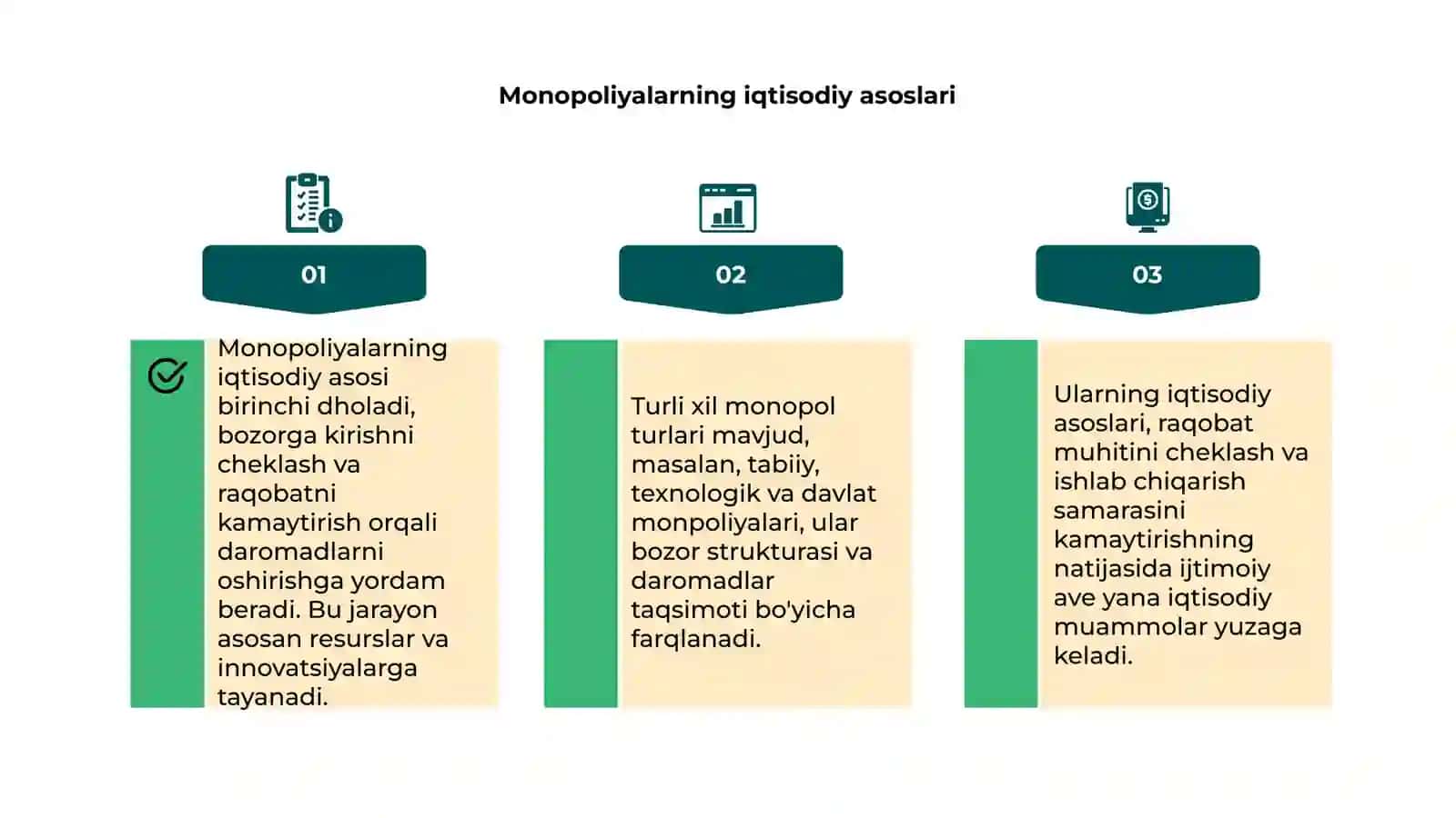 Monopoliyalarning iqtisodiy asosi va ularning turlari 4