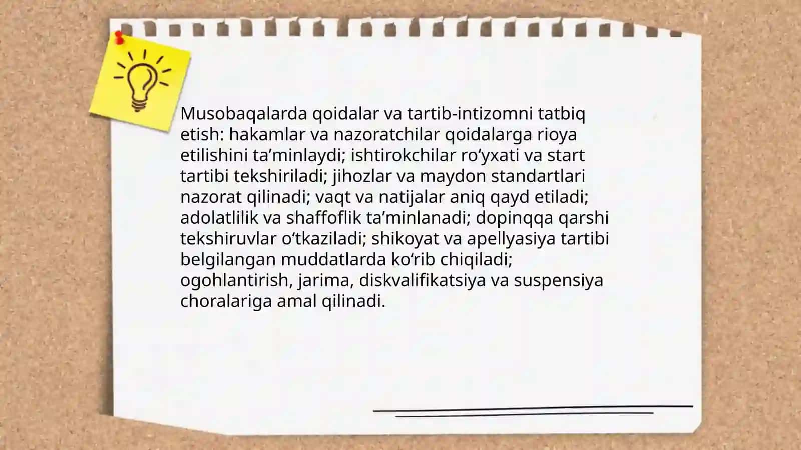Gimnastika va yengil atletika sport turlari boʻyicha musobaqalar tashkil etish va hakamlik qilish 4