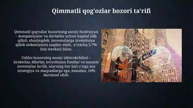 Qimmatli Qog'ozlar Bozori 4