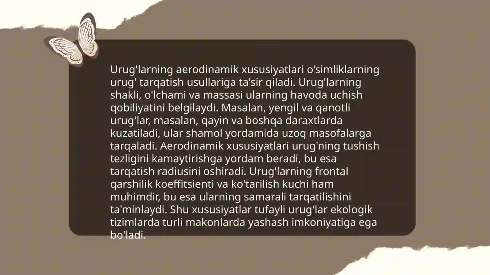 Shamol Yordamida Tarqaluvchi Mevalar 4
