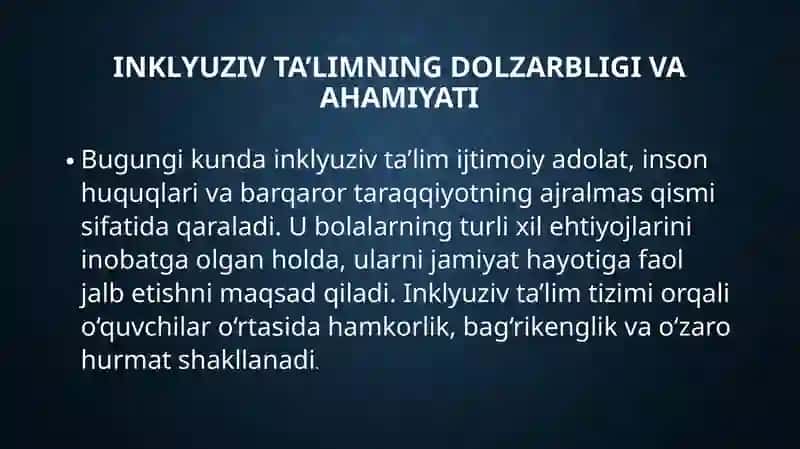 Inklyuziv ta’lim modellari 4
