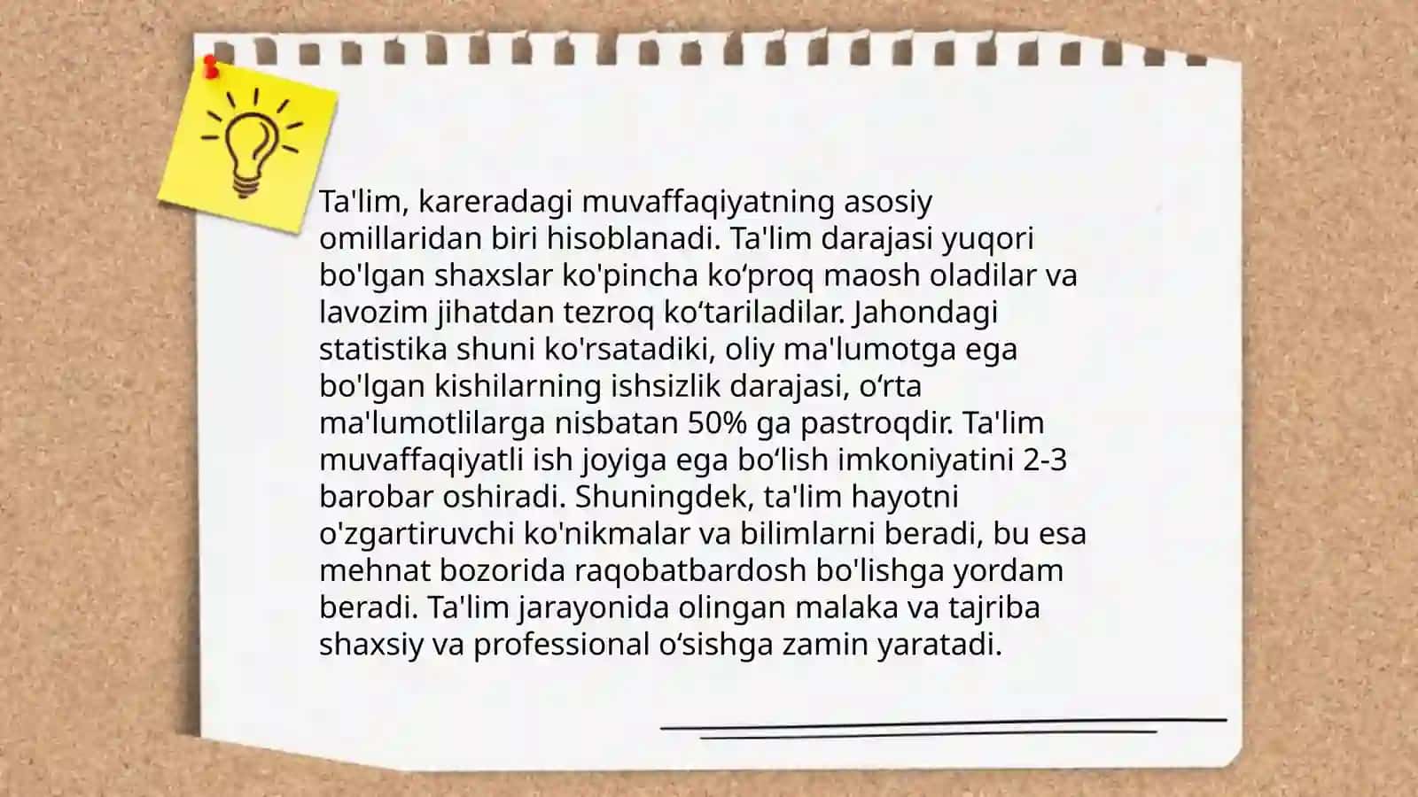 Kareraning inson hayotidagi oʻrni 4