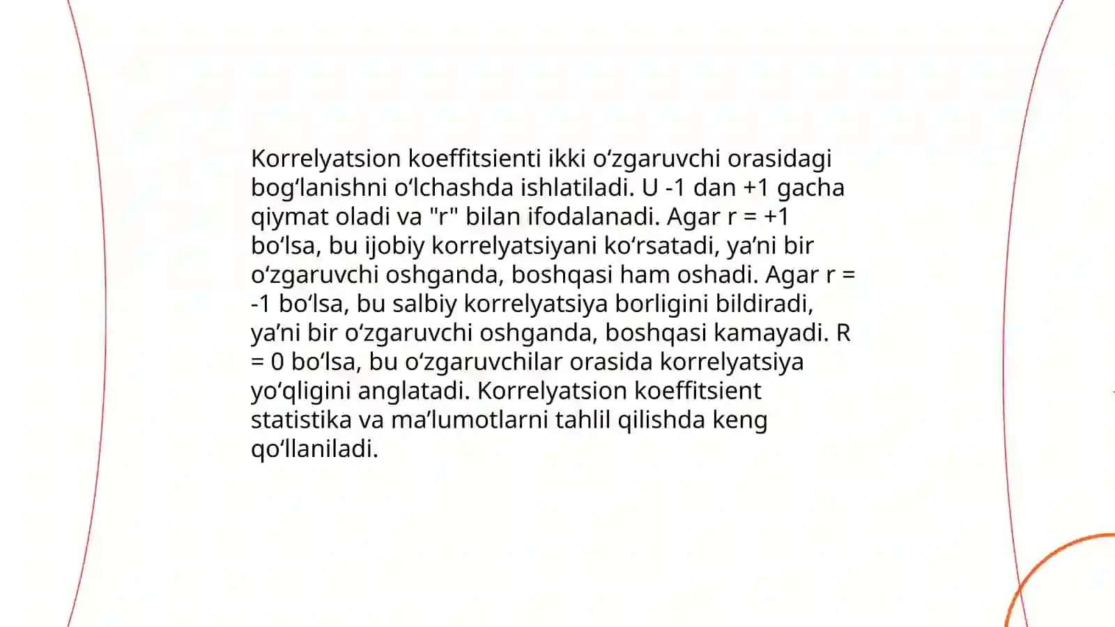 Korrelyatsion tekshiruv usuli 4