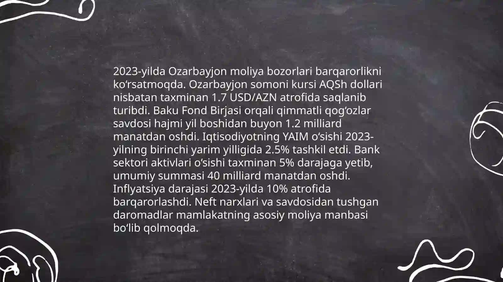 Ozarbayjon davlatining moliya va iqtisodiyoti 4