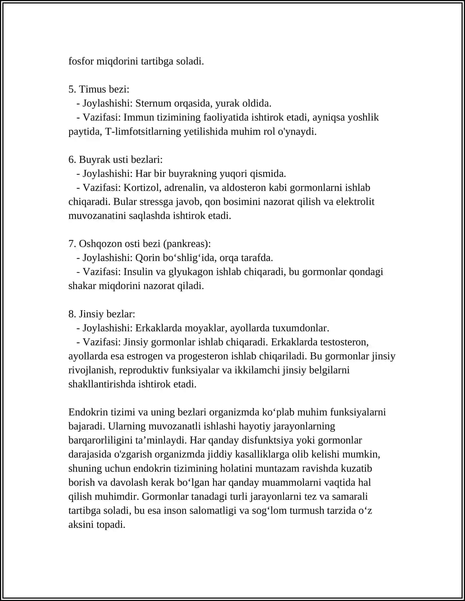 ENDOKRIN TIZIMI HAQIDA TUSHUNCHA 4