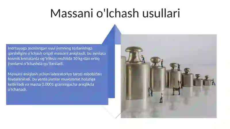 Massa va massa birliklari 4